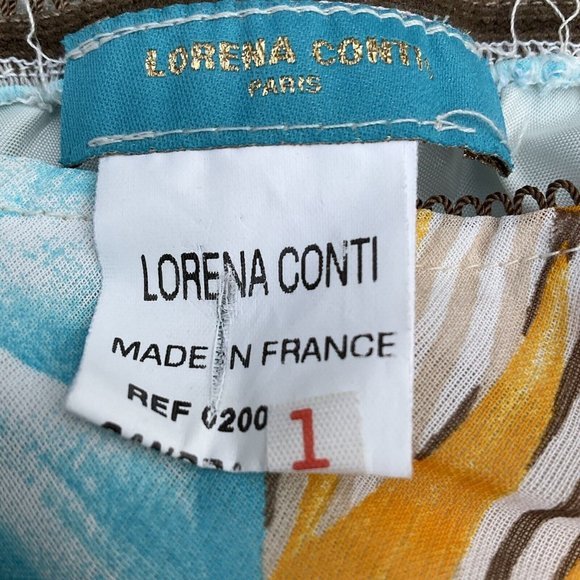 Lorena Conti Paris Women’s Long Skirt 21’ Waist Boho Native Hippy Small Vicose - Picture 6 of 7